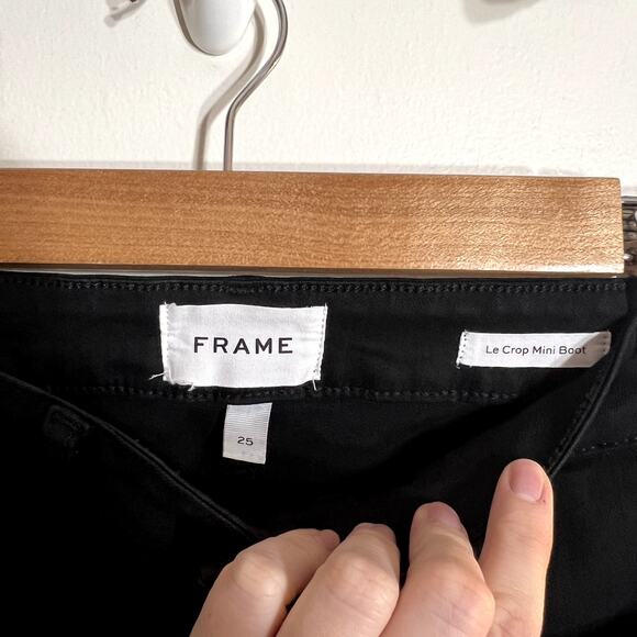 Frame Black Le Crop Mini Boot Jeans - Picture 3 of 5